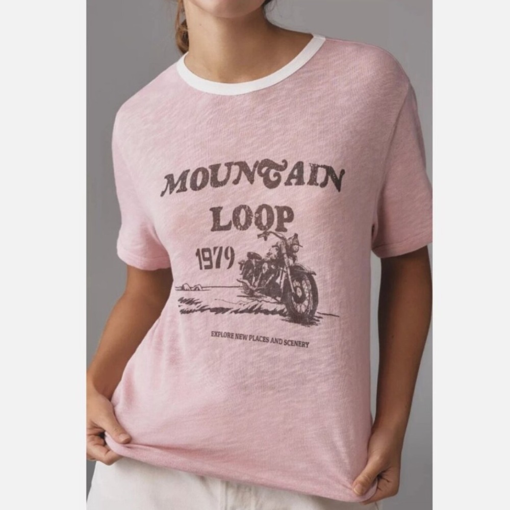 Anthropologie | Mountain Loop Pilcro Ringer Tee
